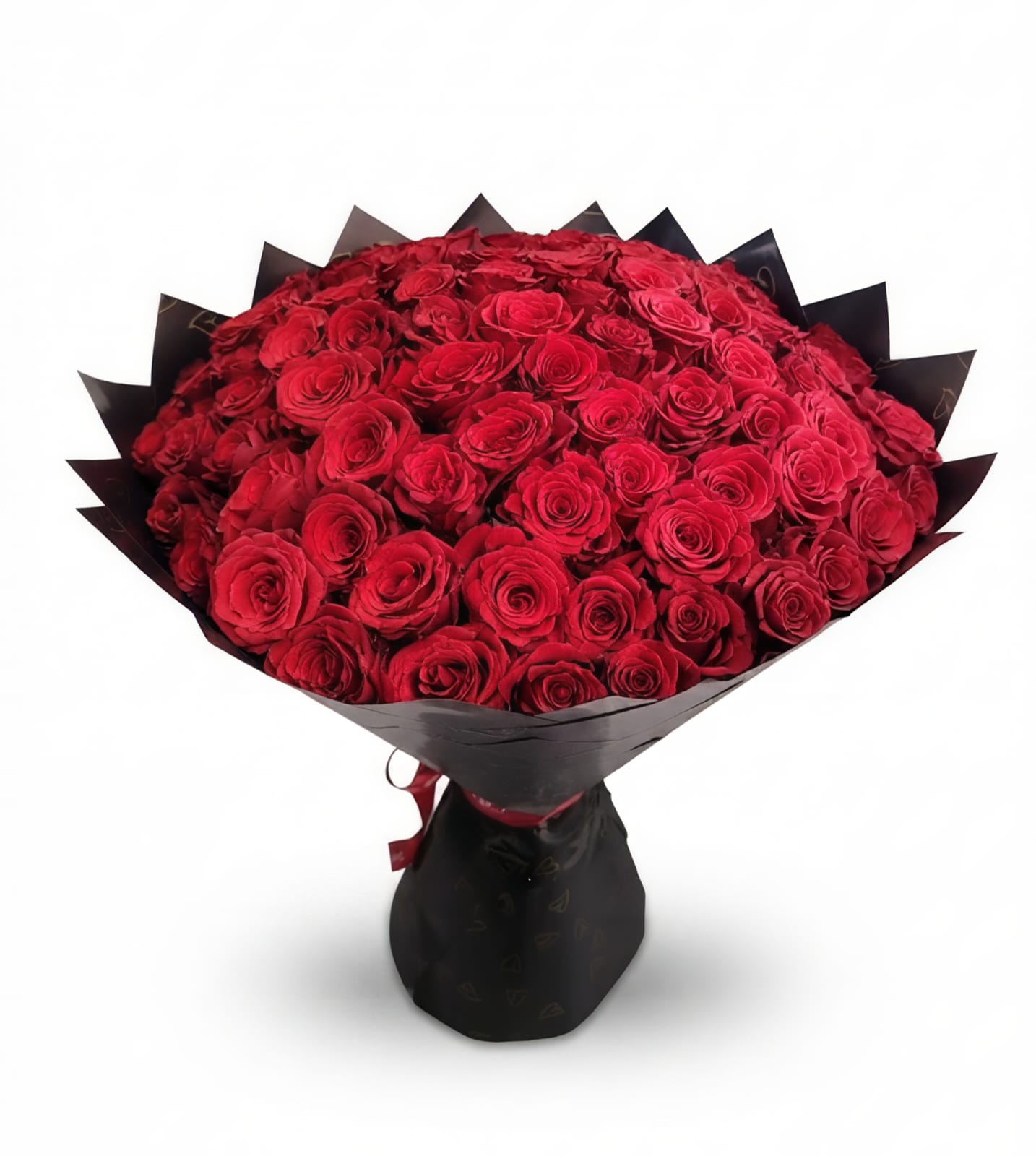 The Crimson Majesty – Grand Red Rose Luxury Bouquet