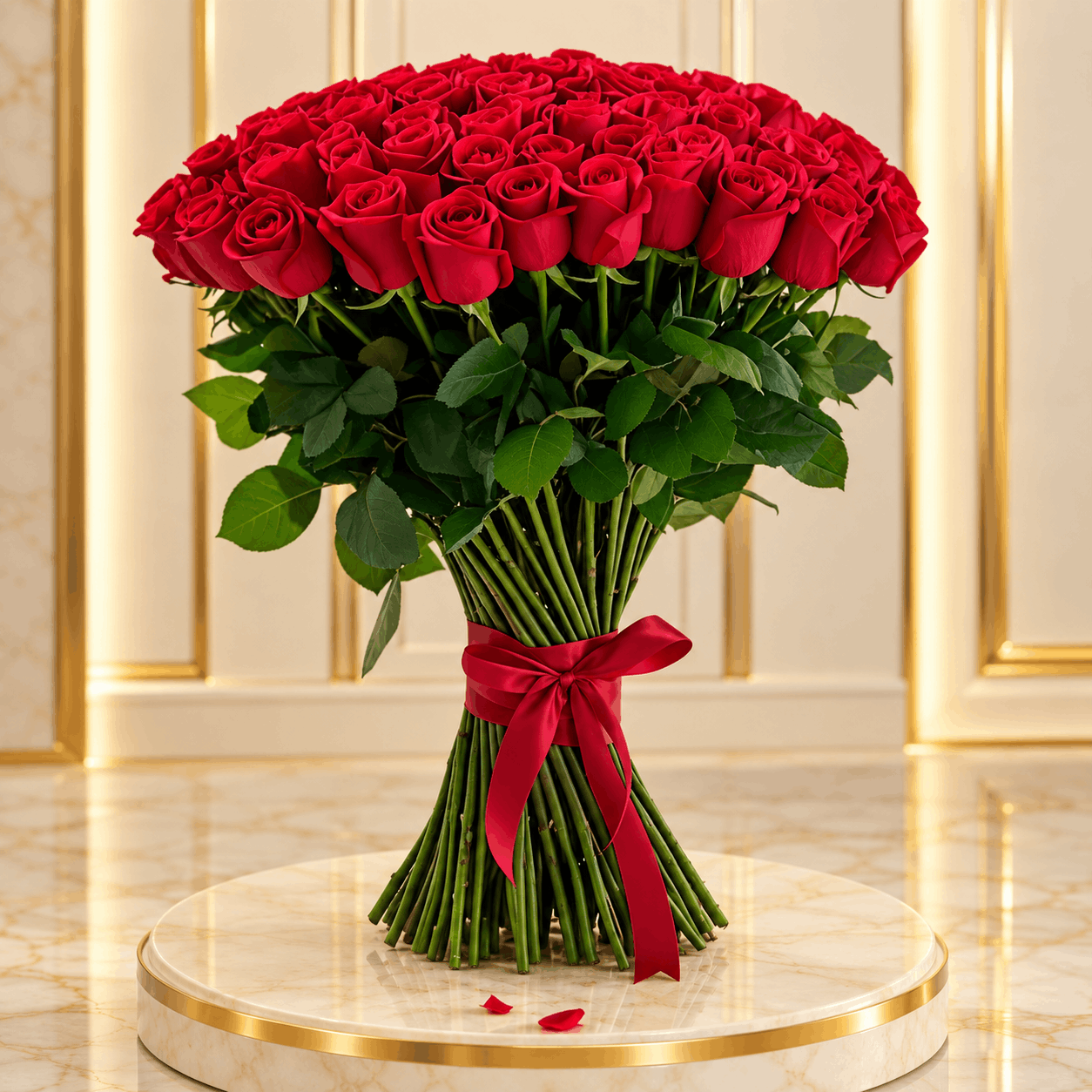 Grand Luxury Long-Stem Rose Bouquet