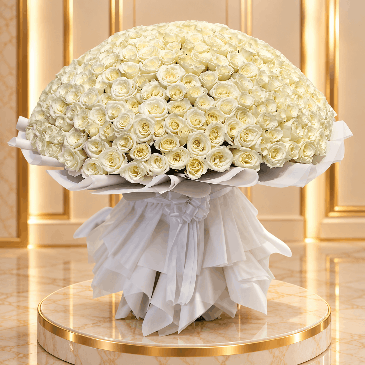 Imperial White Rose Dome