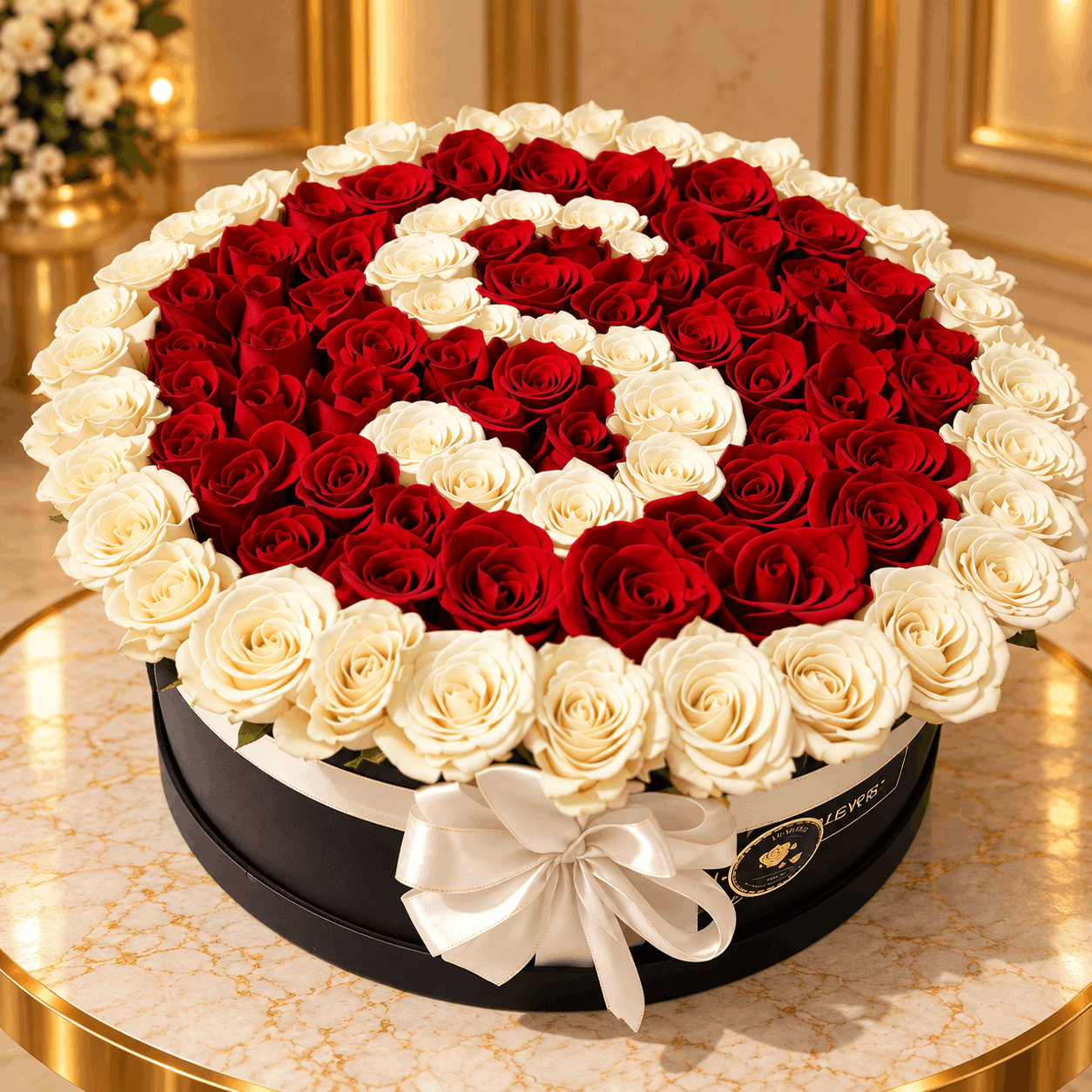 Royal Two-Tone Rose Box