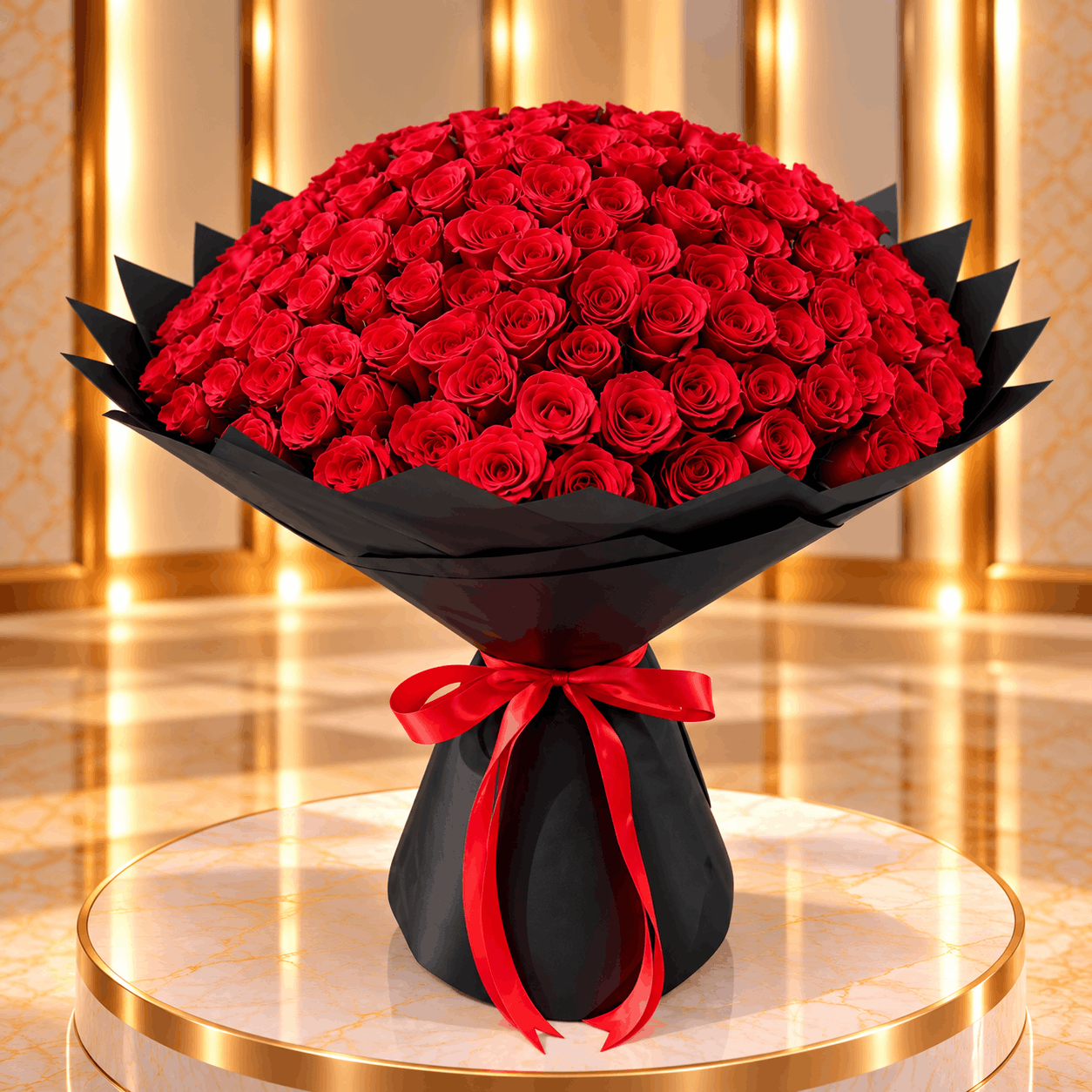 Signature Black Luxe Rose Bouquet