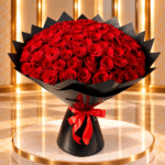 Signature Crown Rose Bouquet with premium fresh roses and elegant luxury wrapping.